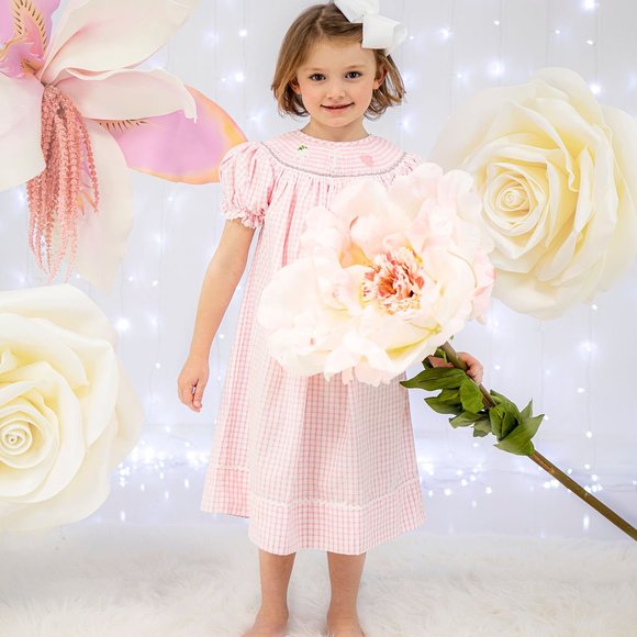 Smocked Cross Bishop Dress
